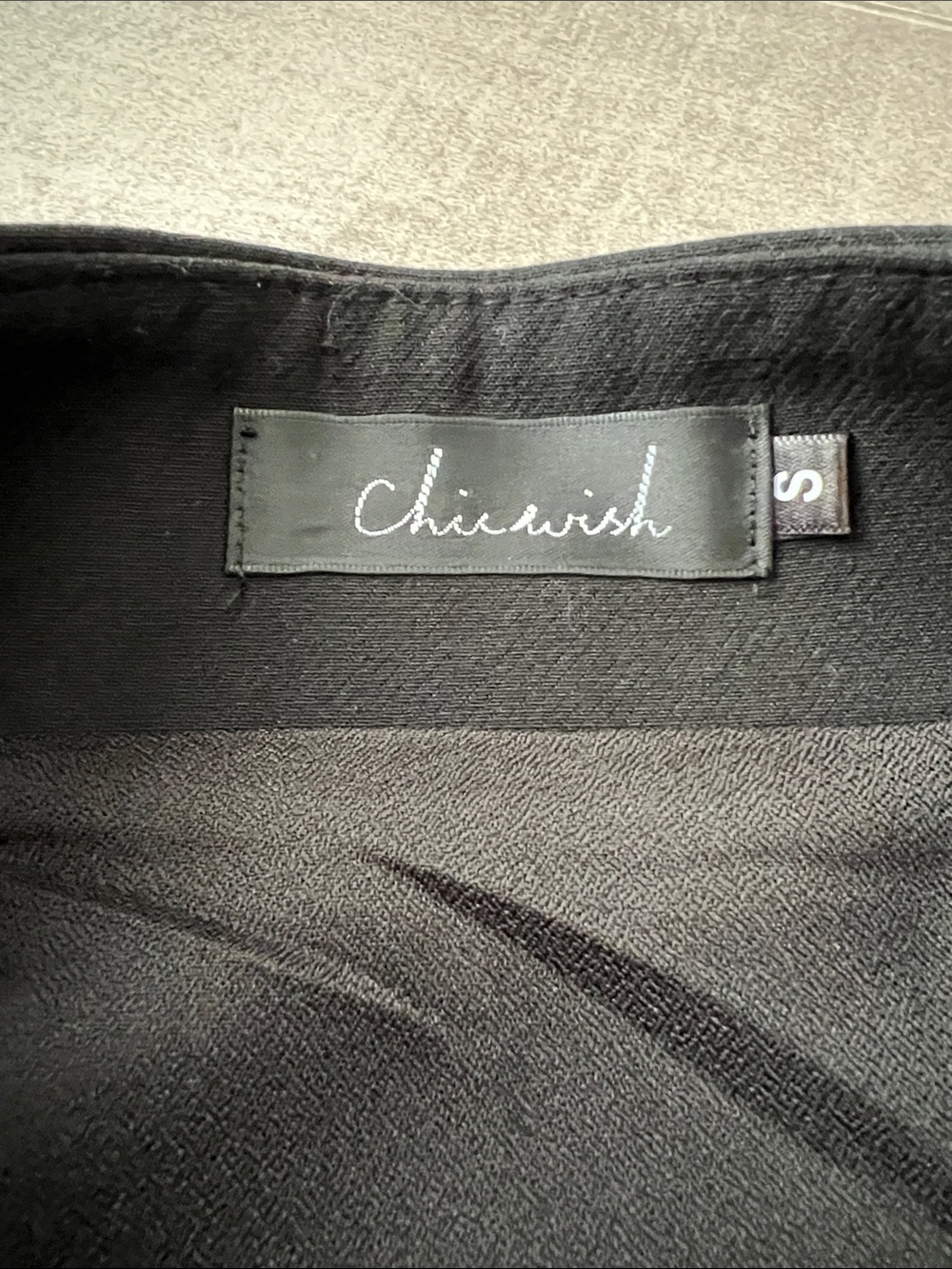 Chicwish Black A-Line Skirt with Red Floral Embroidery - Picture 2 of 7